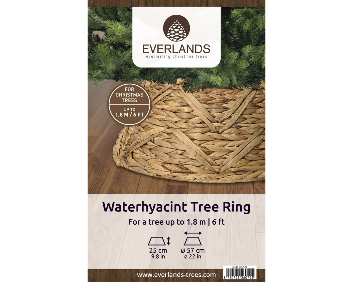 Copribase Albero di Natale Everlands in Giacinto d’Acqua Ø57 x H25 cm