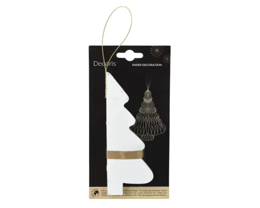 Albero Decorativo in Carta con Bordo Champagne
