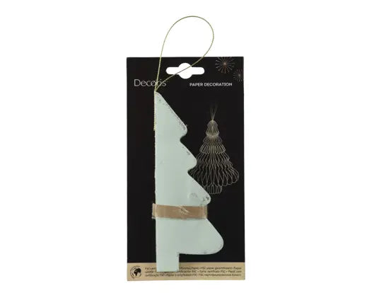 Albero Decorativo in Carta con Bordo Champagne