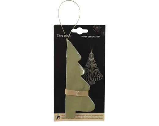 Albero Decorativo in Carta con Bordo Champagne