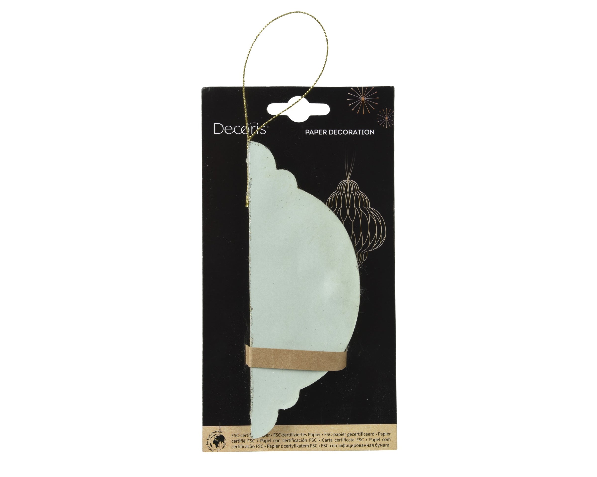 Decorazione Onion in Carta con Bordo Champagne