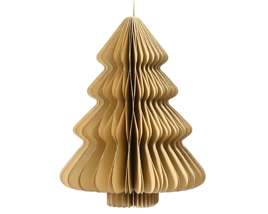 Albero Decorativo in Carta con Bordo Champagne