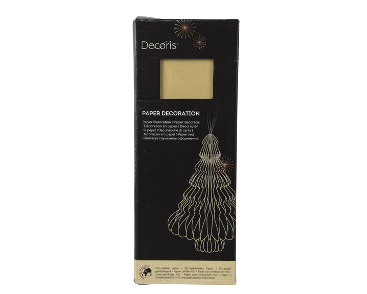 Albero Decorativo in Carta con Bordo Champagne