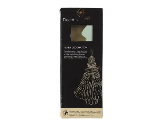Albero Decorativo in Carta con Bordo Champagne