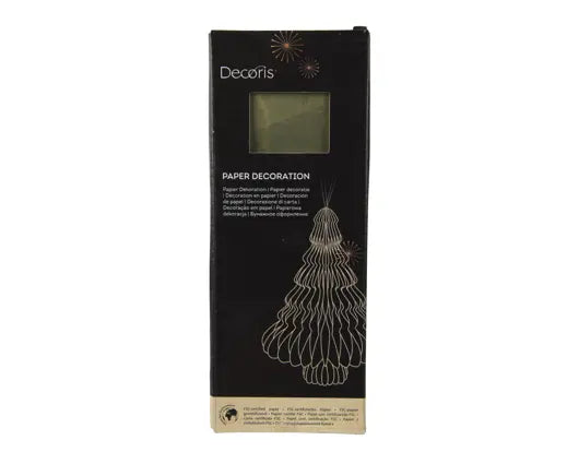 Albero Decorativo in Carta con Bordo Champagne