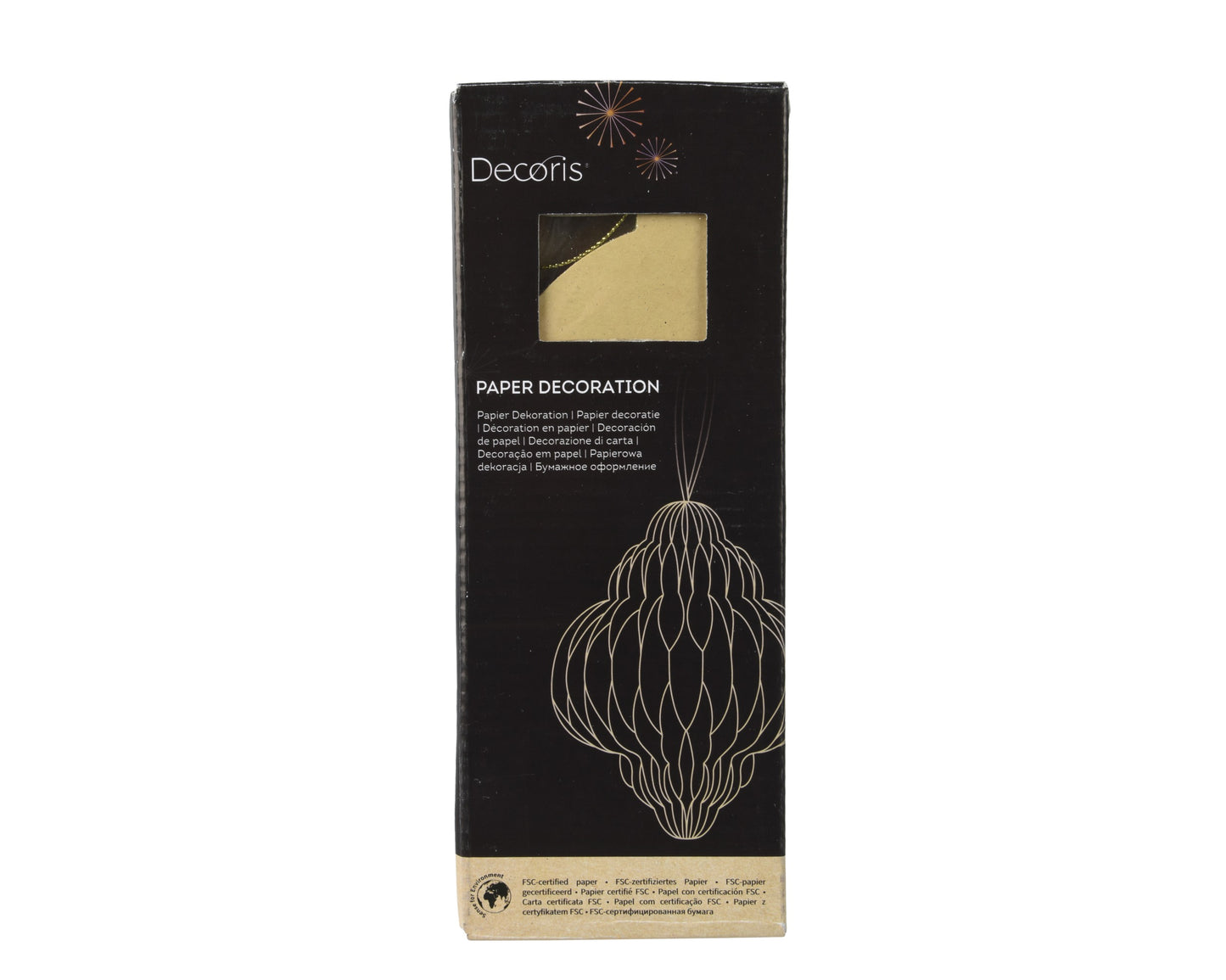 Decorazione Onion in Carta con Bordo Champagne