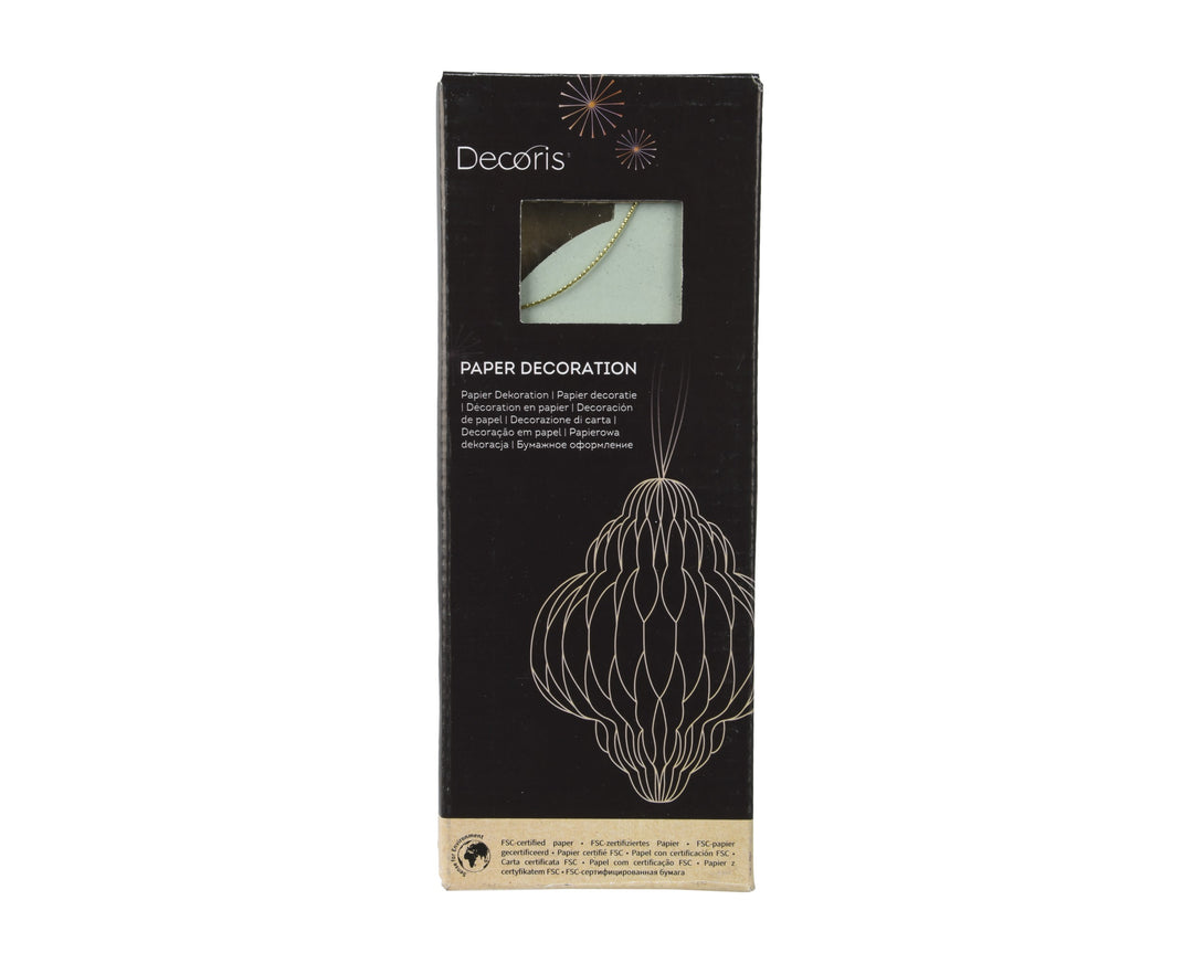 Decorazione Onion in Carta con Bordo Champagne