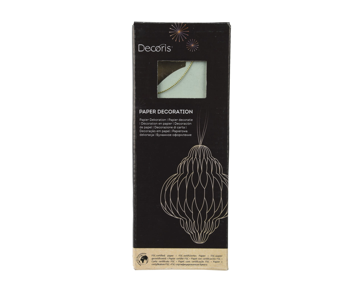 Decorazione Onion in Carta con Bordo Champagne