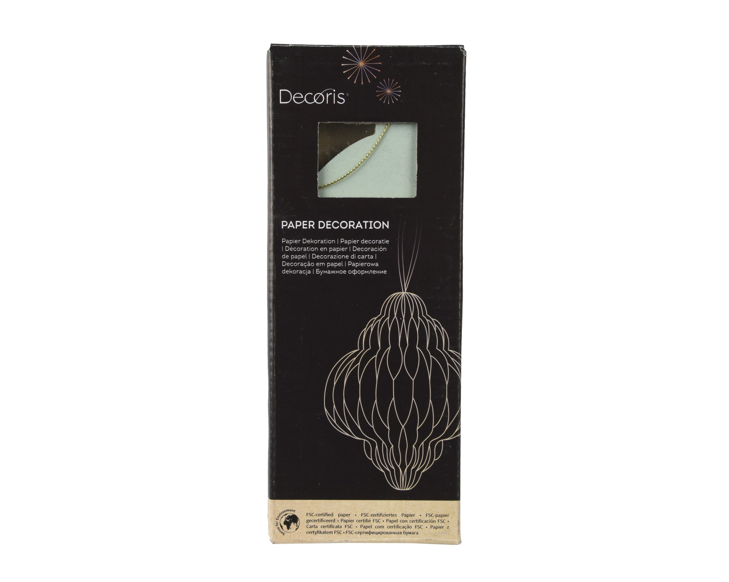 Decorazione Onion in Carta con Bordo Champagne