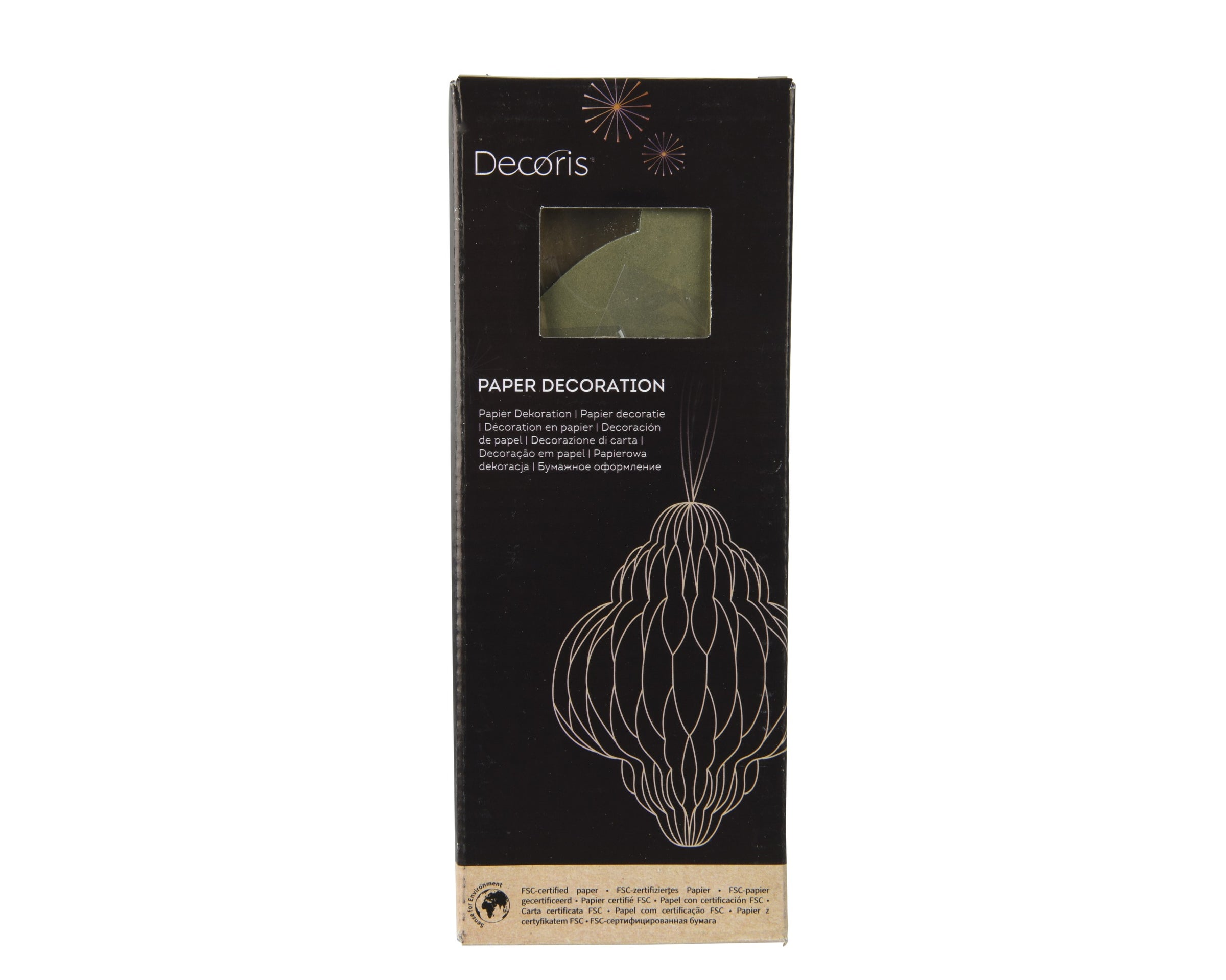 Decorazione Onion in Carta con Bordo Champagne