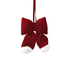 Fiocco in Velluto di Poliestere Rosso Bordeaux – Varianti 26 cm e 15 cm (cod. 709486/709487) – Kaemingk