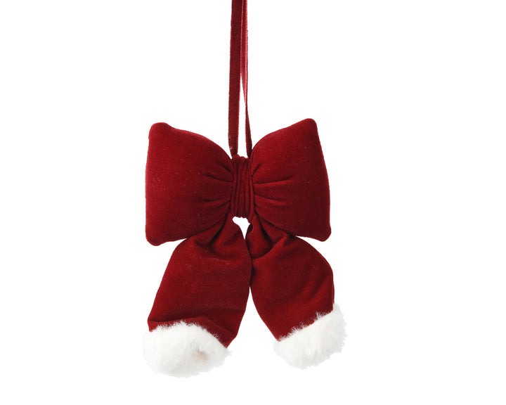 Fiocco in Velluto di Poliestere Rosso Bordeaux – Varianti 26 cm e 15 cm (cod. 709486/709487) – Kaemingk