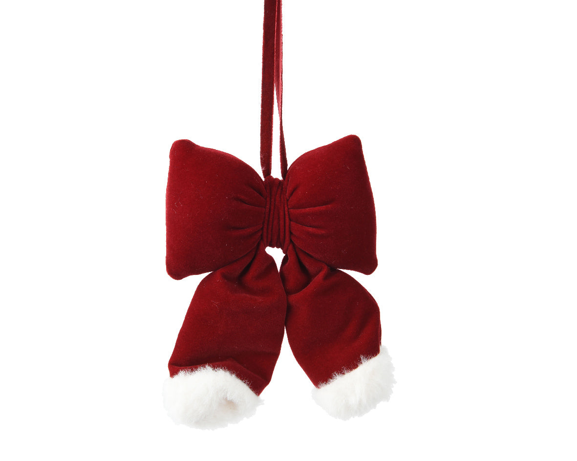 Fiocco in Velluto di Poliestere Rosso Bordeaux – Varianti 26 cm e 15 cm (cod. 709486/709487) – Kaemingk