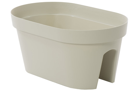 Cassetta da Ringhiera MYmood Rail 50x30 cm – Plastica Riciclata per Balcone