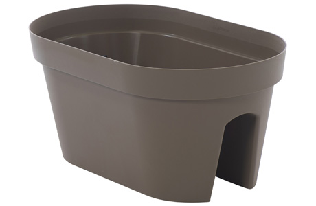 Cassetta da Ringhiera MYmood Rail 50x30 cm – Plastica Riciclata per Balcone