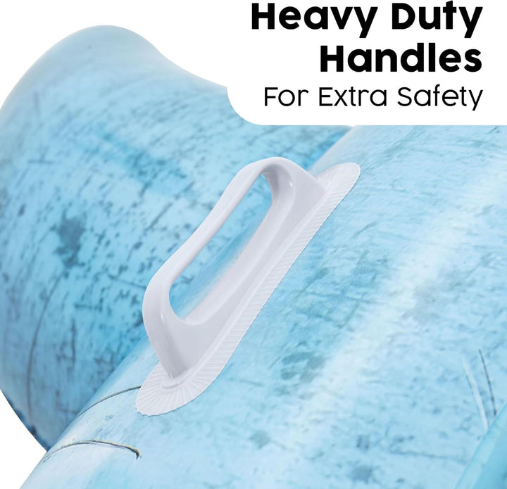 Cavalcabile Squalo 3D, Cm. 183X102, 3+ Anni, Con Maniglie