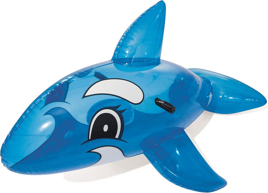 Bestway-41037 Pupazzo Galleggiante Trasparente, Colore Blu, 157 x 94 cm, 41037
