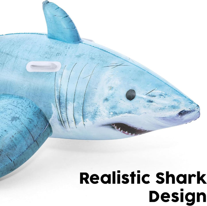 Cavalcabile Squalo 3D, Cm. 183X102, 3+ Anni, Con Maniglie