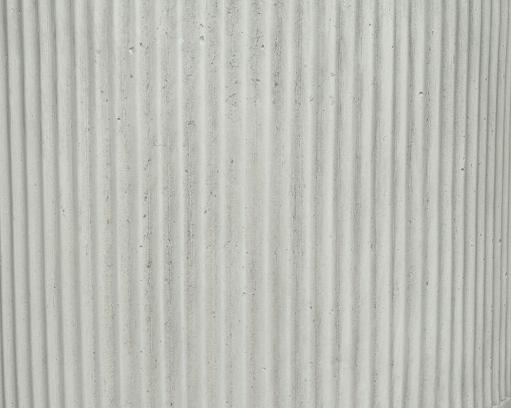 Vaso Logan in fibre clay con gambe in legno – bianco cod. 802542