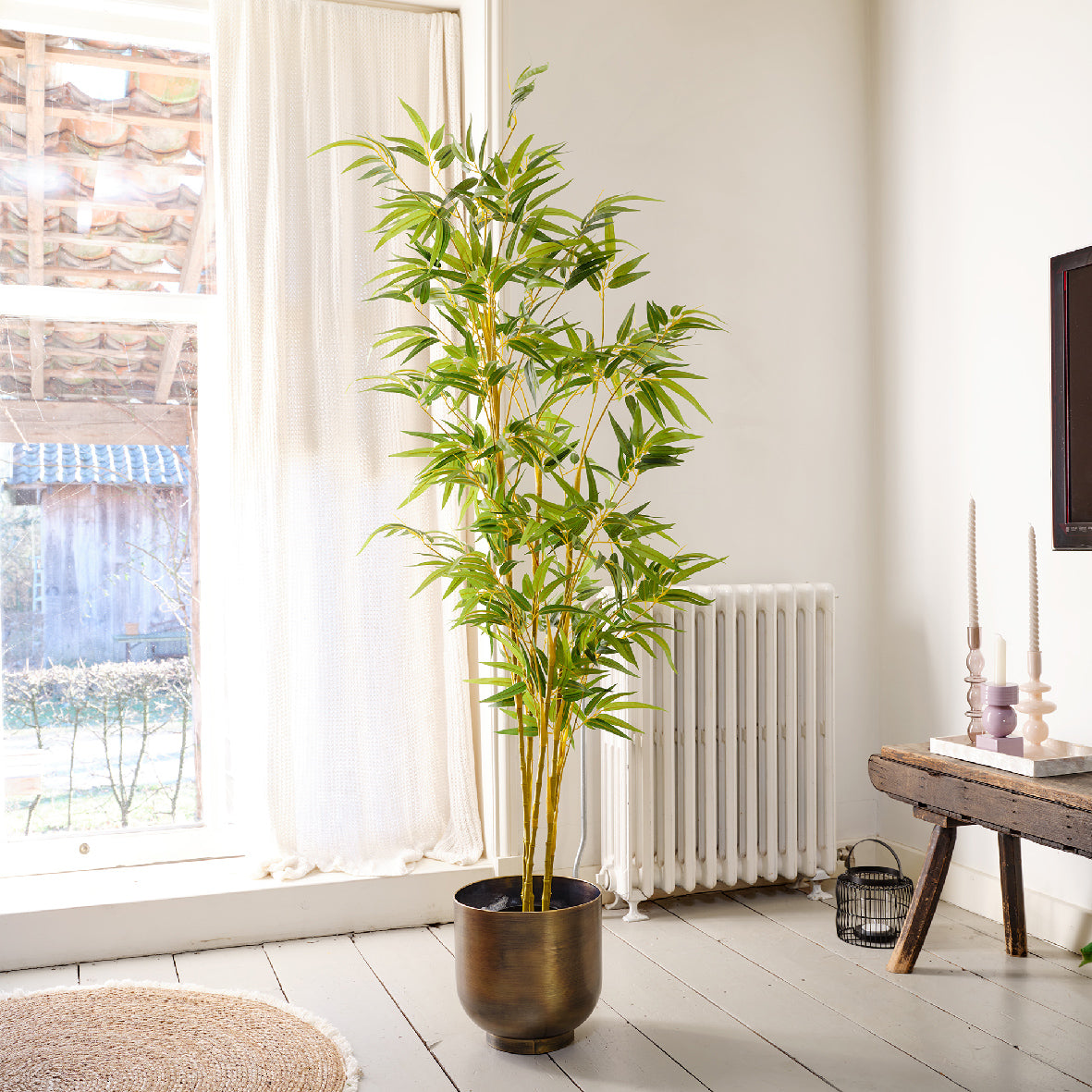 Bamboo Artificiale in Vaso – Pianta Finta H150 cm
