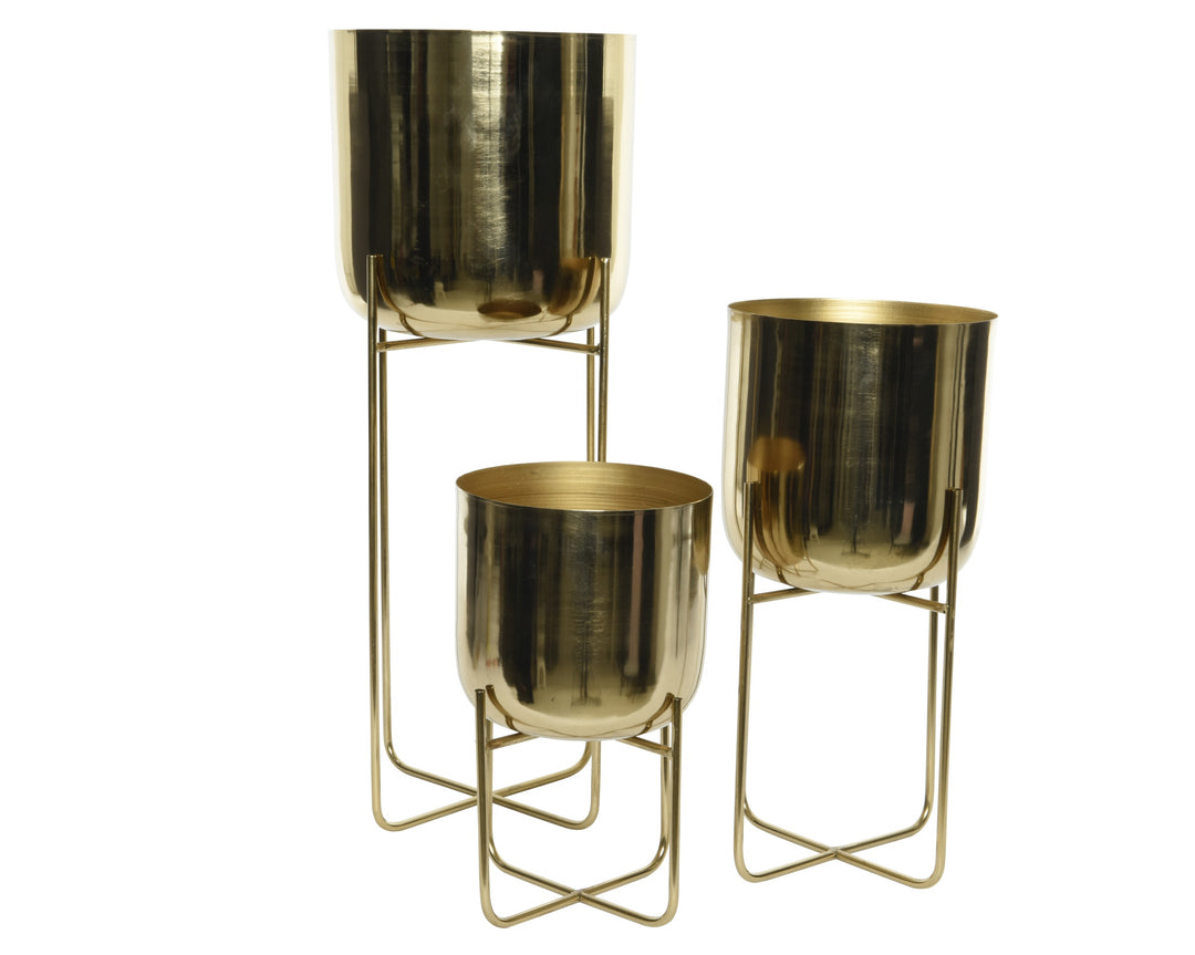 Fioriera in Ferro Color Oro – Design Elegante 806978