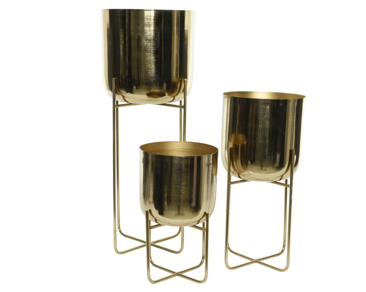 Fioriera in Ferro Color Oro – Design Elegante 806978