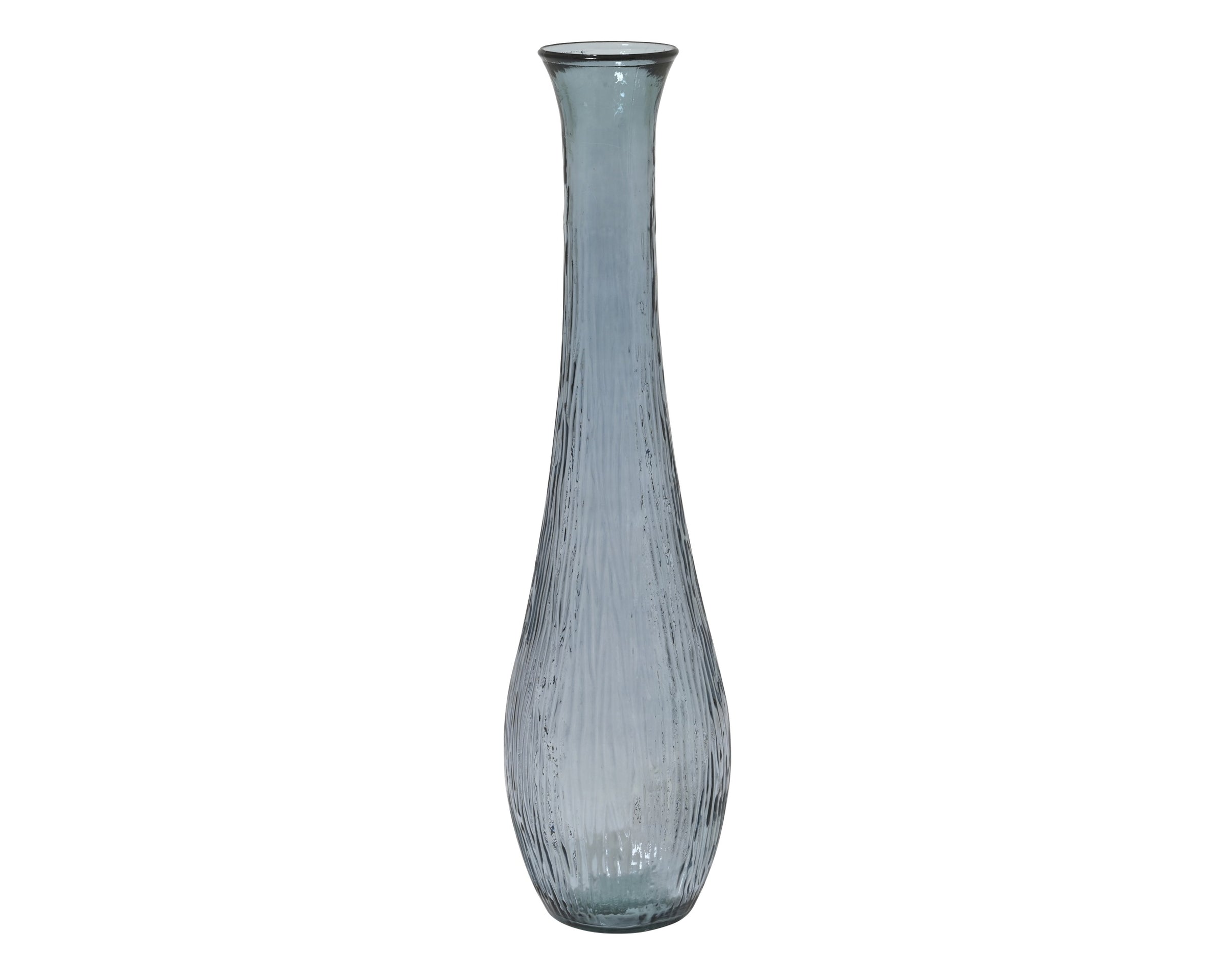 Vaso Alto in Vetro Riciclato Blu H 99 cm – Design Slanciato Cod.810127