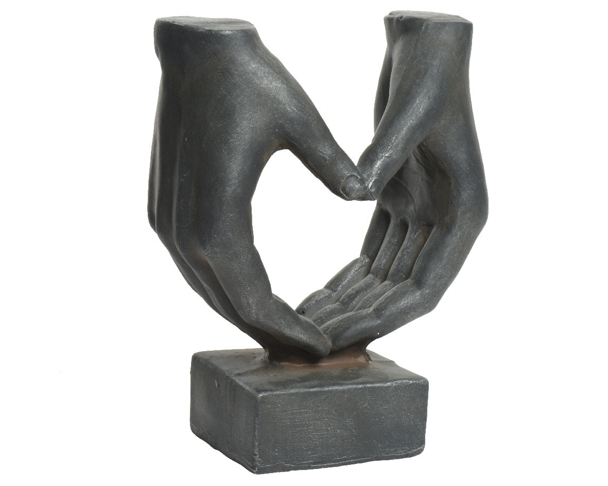 Statua Cuore in Polimagnesio per Giardino e Casa