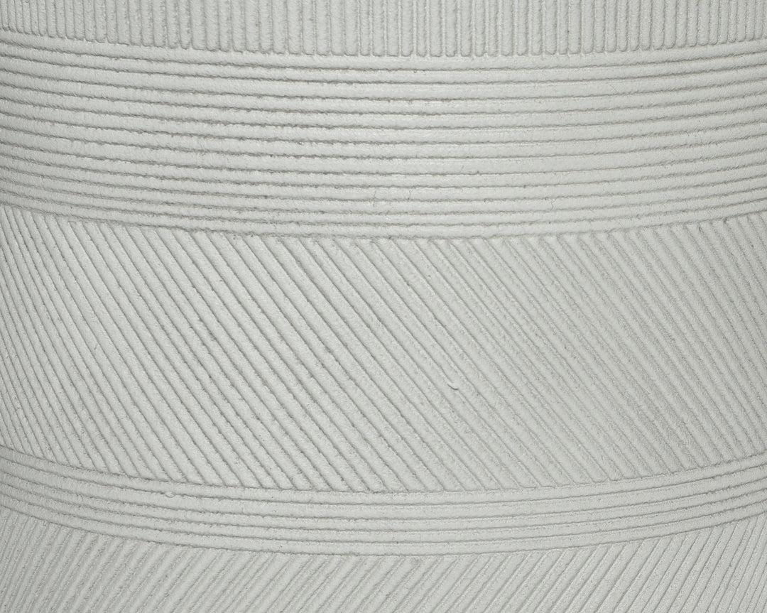 Vaso Liam in fibre clay con gambe in legno – Bianco "Sporco" cod. 850576