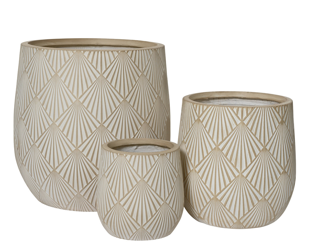Vaso Alisa in fibre clay – sabbia cod. 859426