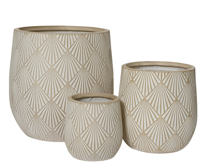 Vaso Alisa in fibre clay – sabbia cod. 859426