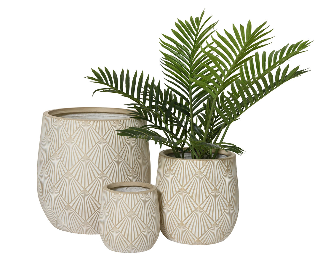 Vaso Alisa in fibre clay – sabbia cod. 859426