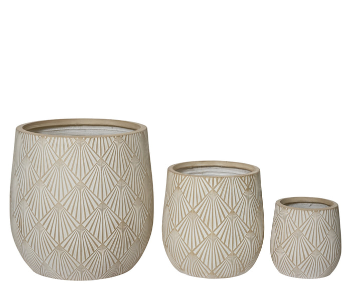 Vaso Alisa in fibre clay – sabbia cod. 859426