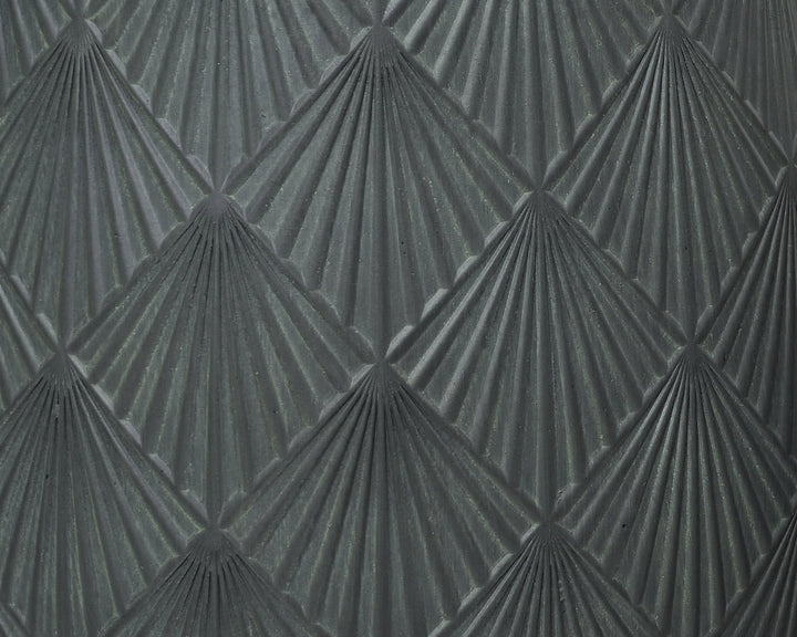 Vaso Alisa in fibre clay con motivo a settori – verde antico cod. 859427