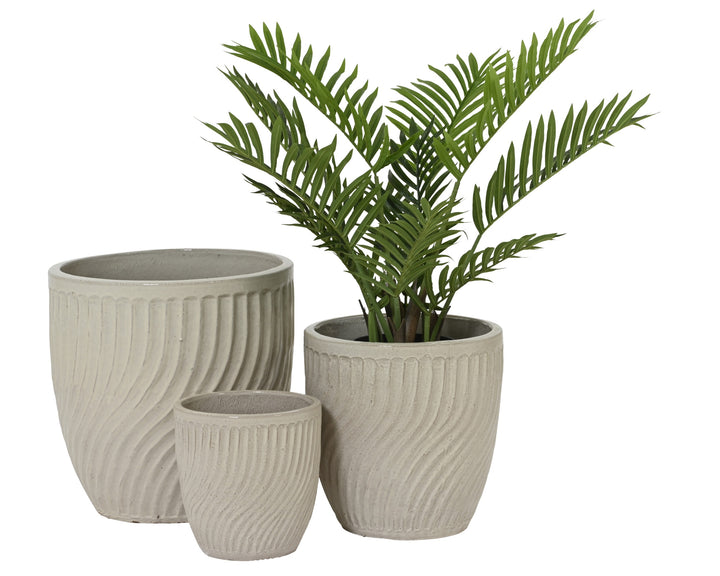 Vaso Luz in terracotta smaltata – beige cod. 859476