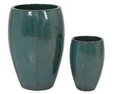 Fioriera Carmen in Terracotta Verde – Vaso da Esterno