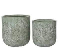 Vaso Coco in fibre clay – verde frost cod. 859529