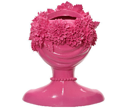 Vaso donna con fiori