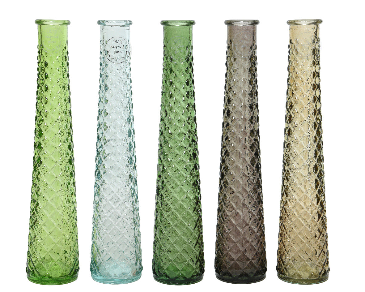 Porta Fiori in Vetro 32 cm – Vaso Slim per Interno ed Esterno