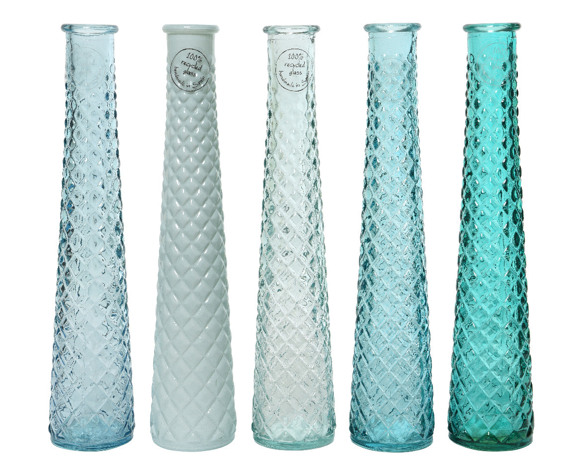 Porta Fiori in Vetro 32 cm – Vaso Slim per Interno ed Esterno