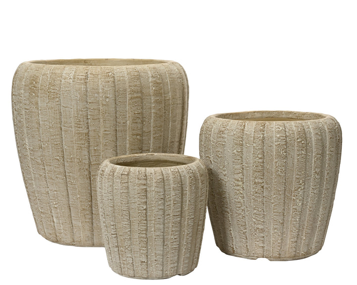 Vaso Ryan in fibre clay – sabbia / warm white cod. 890128