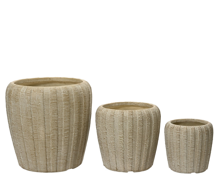 Vaso Ryan in fibre clay – sabbia / warm white cod. 890128