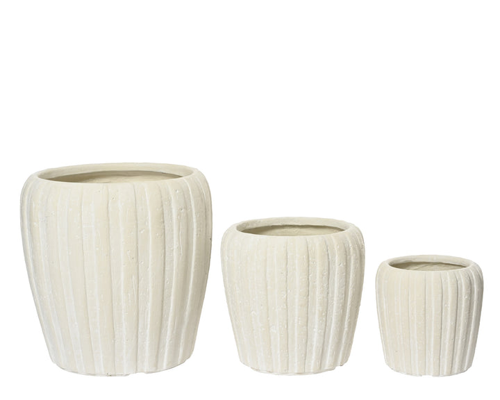Vaso Ryan in fibre clay – bianco cod. 890129