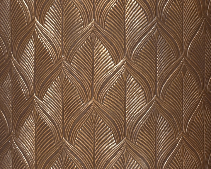 Vaso Gabriel in fibre clay con motivo a foglia cod. 890146/47