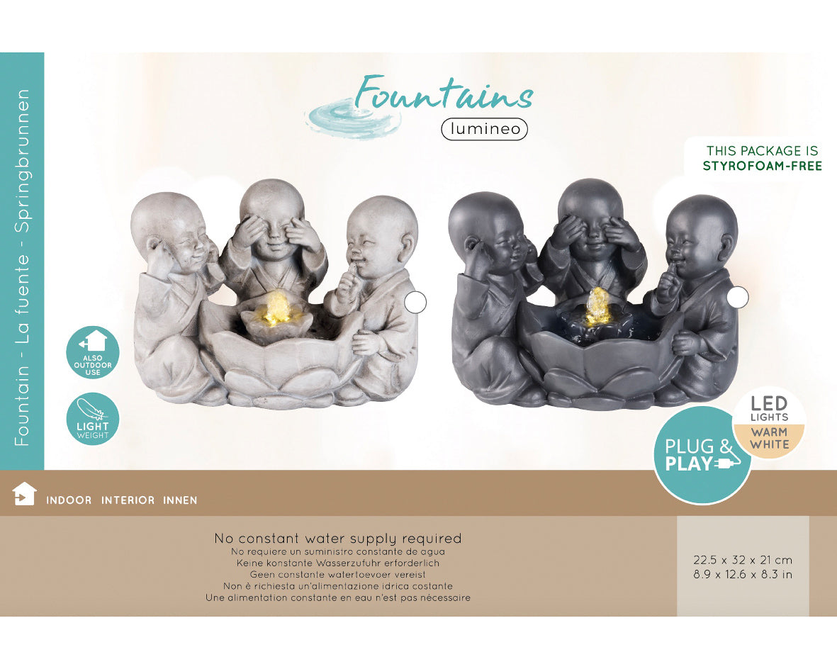 Fontana Bambino Zen in Poliresina con Trasformatore