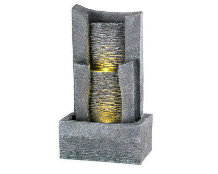 Fontana da Giardino Effetto Cascata con LED