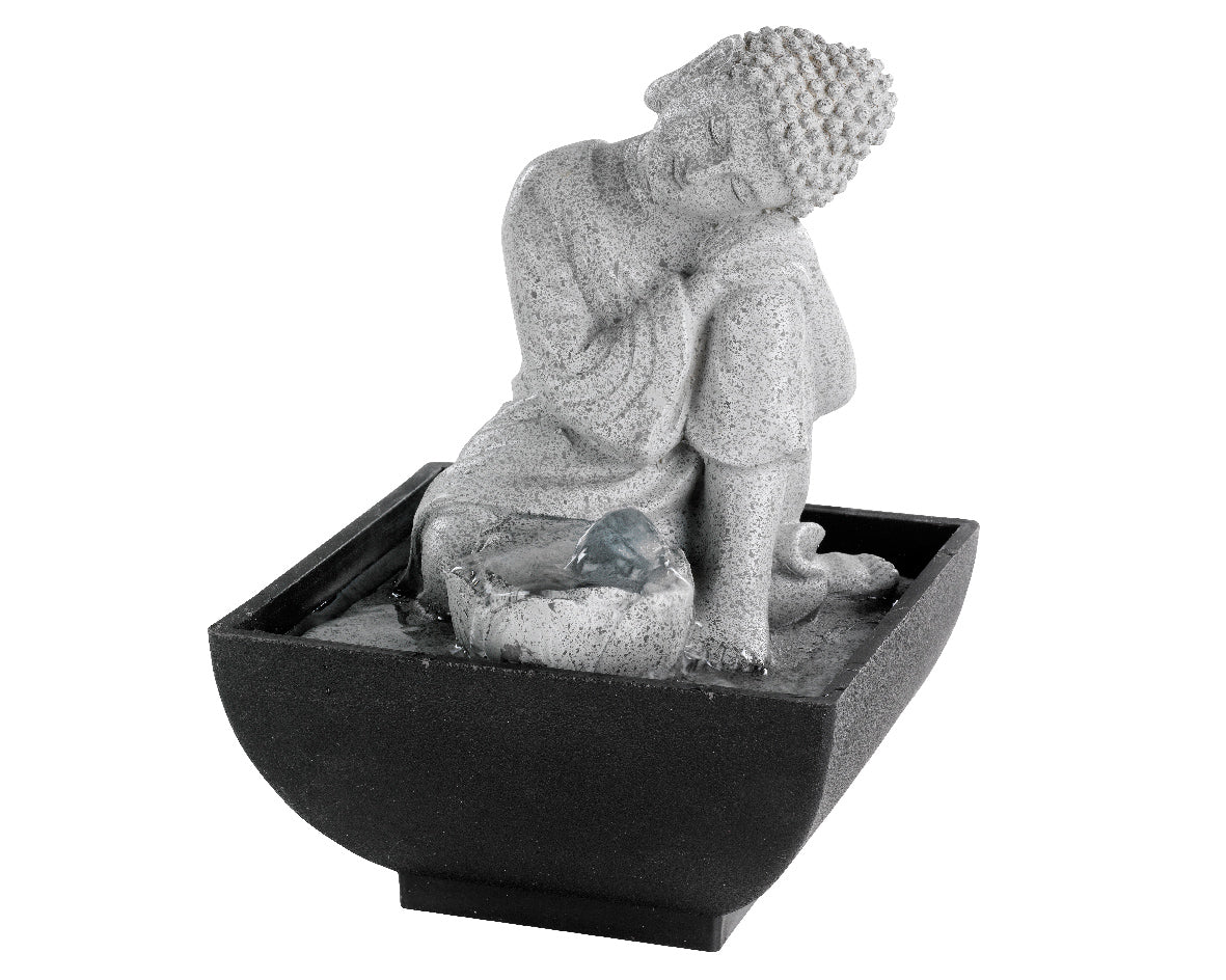 Fontana Zen Buddha in Poliresina per Interno ed Esterno