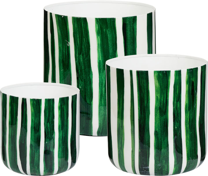 Vaso in Metallo a Righe – Ø 16 / Ø 21 / Ø 23 cm cod. A67825520