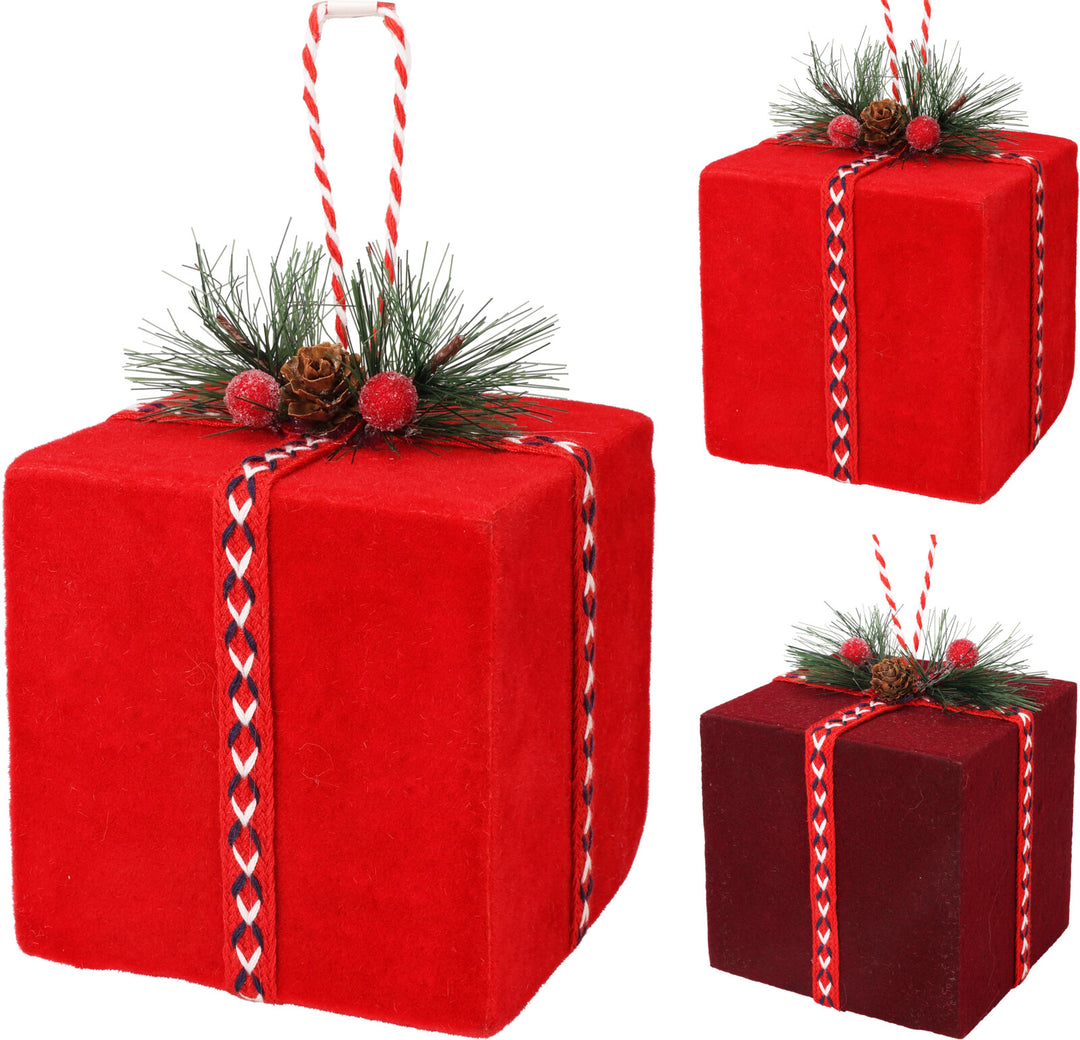 Decorazione pendente Pacco Regalo 3 assortiti