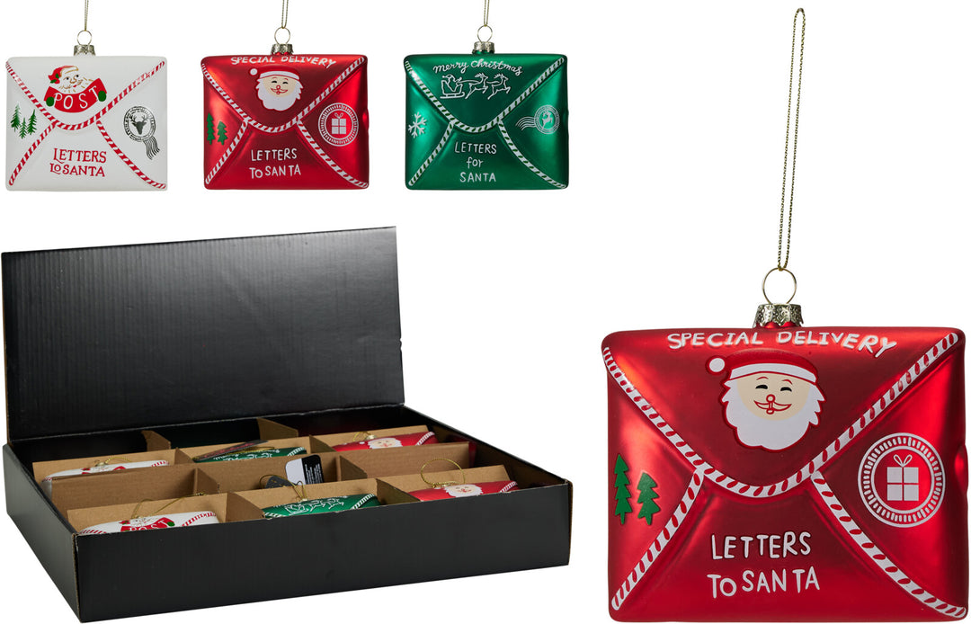 Busta Decorativa Vetro 10CM 3 assortiti